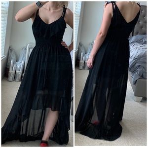 Guess High low black dress